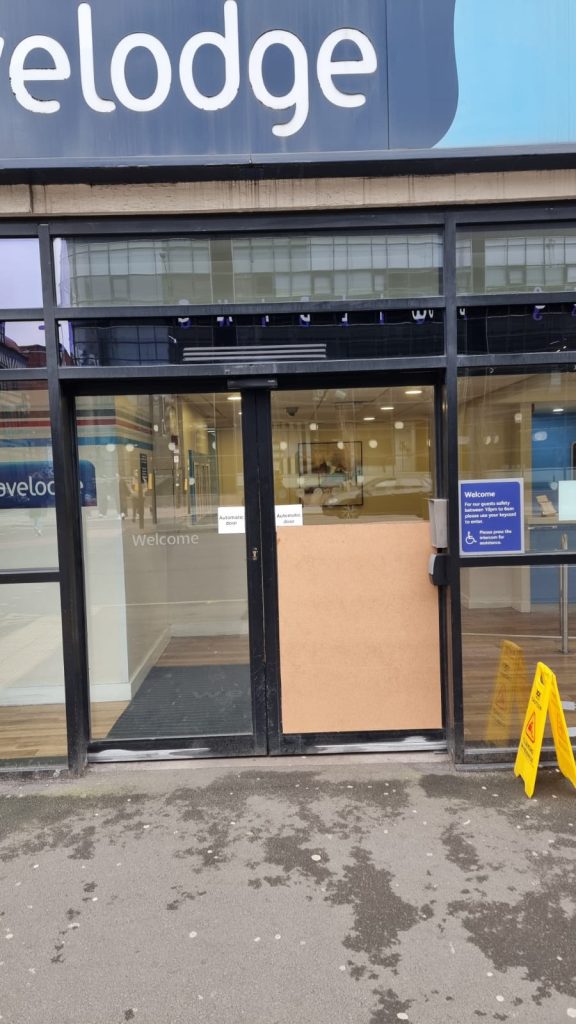 Travelodge Boarded Up